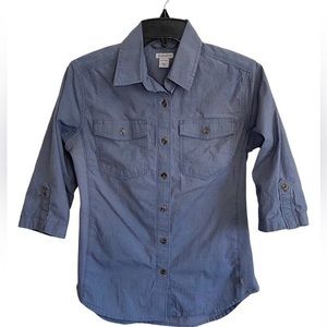 Steel blue/grey woman’s Carhartt rugged flex Bozeman shirt. Size‎ XS